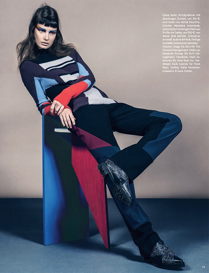 Ophelie Guillermand《Vogue》德國版2014年7月號(hào)