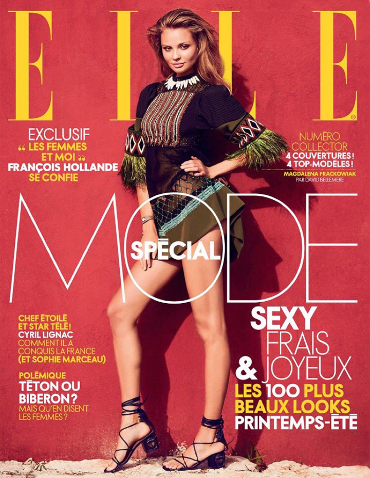 Magdalena Frackowiak《Elle》法國版2016年3月號(hào)