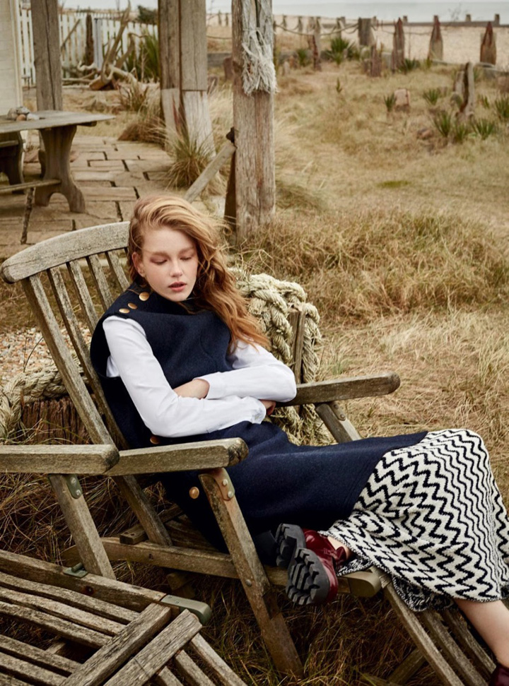 Hollie-May Saker《Harper's Bazaar》英國(guó)版2016年7月號(hào)
