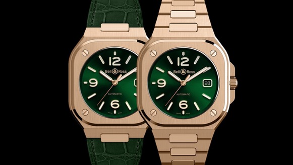 柏萊士（Bell & Ross）推出全新BR 05 Gold Green金綠腕表。