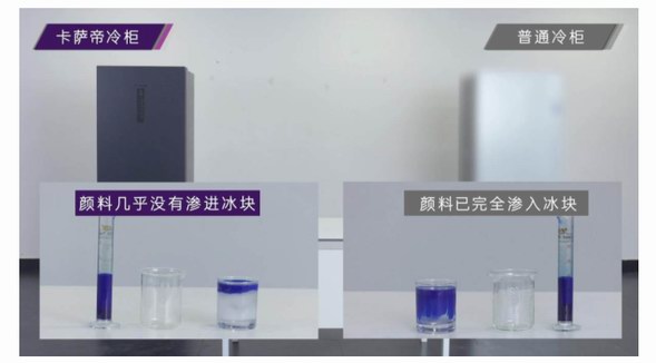 冷柜區(qū)別不大？卡薩帝：冰塊實驗見差距